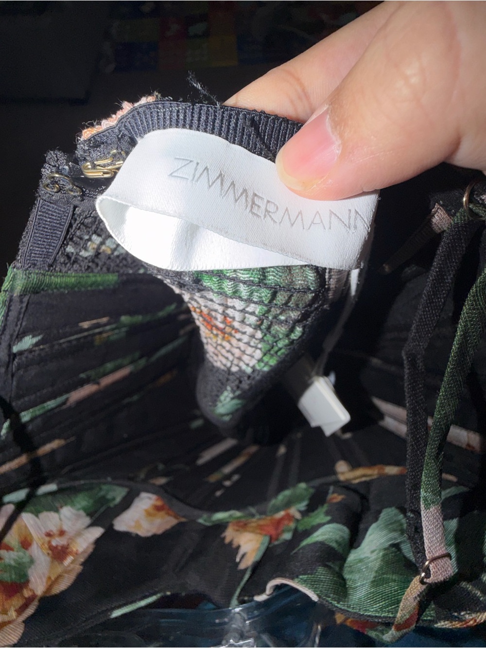 NWT Zimmermann Floral Corset Midi Dress - Size 2 (US 8) - Picture 6 of 8